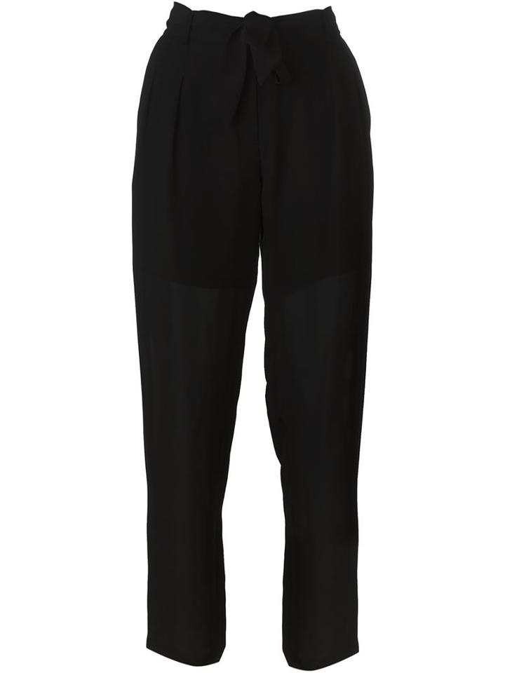 Raquel Allegra Sheer Cropped Trousers