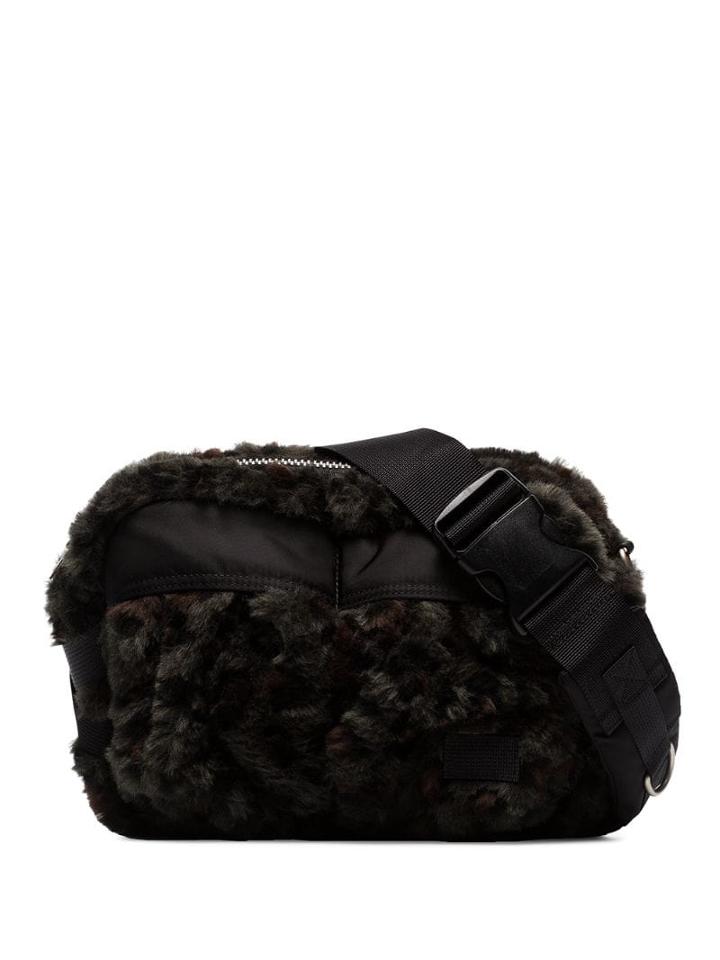 Sacai Fur Crossbody Bag - Black