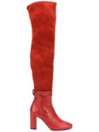 Stuart Weitzman Luna Over-the-knee Boots - Red
