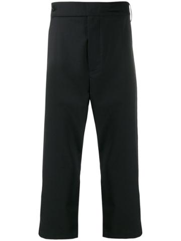 Odeur 252621-dropcropstripepants-black
