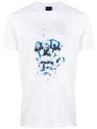 Ps Paul Smith Fire Skull Print T-shirt - White