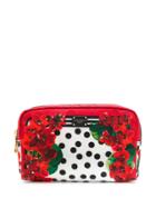 Dolce & Gabbana Floral Print Make-up Bag - White