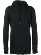 Boris Bidjan Hype Back Print Hoodie - Black