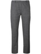 Neil Barrett Satin Stripe Trousers, Women's, Size: 40, Grey, Virgin Wool/spandex/elastane/viscose/cotton