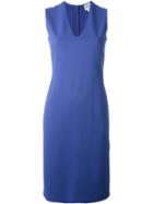 Armani Collezioni V-neck Fitted Dress