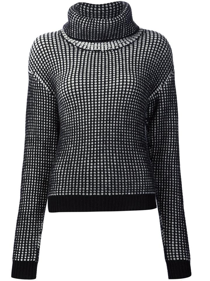 Maiyet Chunky Knit Turtleneck Sweater, Women's, Size: Xs, Black, Wool