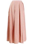 Thierry Colson Striped Flared Skirt - Pink