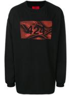 424 Long-sleeve Printed T-shirt - Black