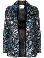 Self-portrait Sequin Blazer - Black