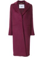 Blugirl Single Button Midi Coat - Pink & Purple