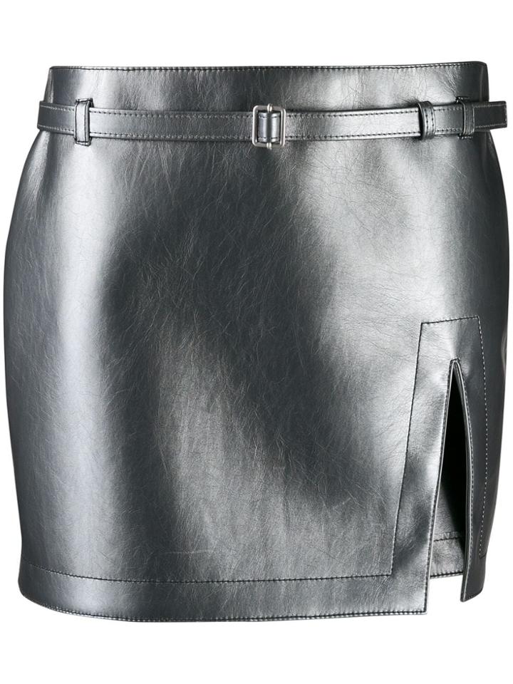 Philosophy Di Lorenzo Serafini Slit Mini Skirt - Grey