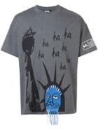 Haculla Ha Ha Liberty Drop Shoulder T-shirt - Grey