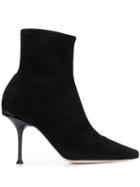 Sergio Rossi Ankle Sock Boots - Black