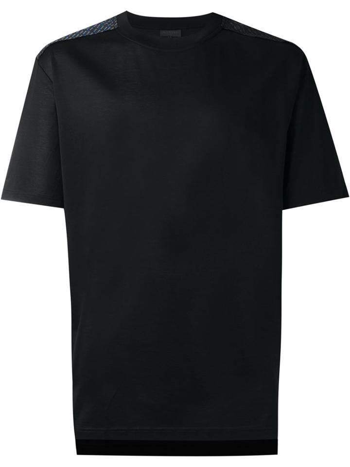 Lanvin Checked Shoulder Detail T-shirt