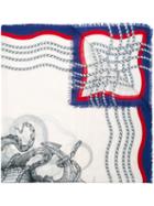 Gucci - Octopus Print Scarf - Men - Silk/modal - One Size, Blue, Silk/modal