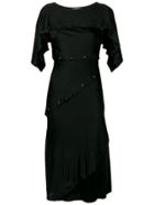 Roberto Cavalli Button Dress - Black