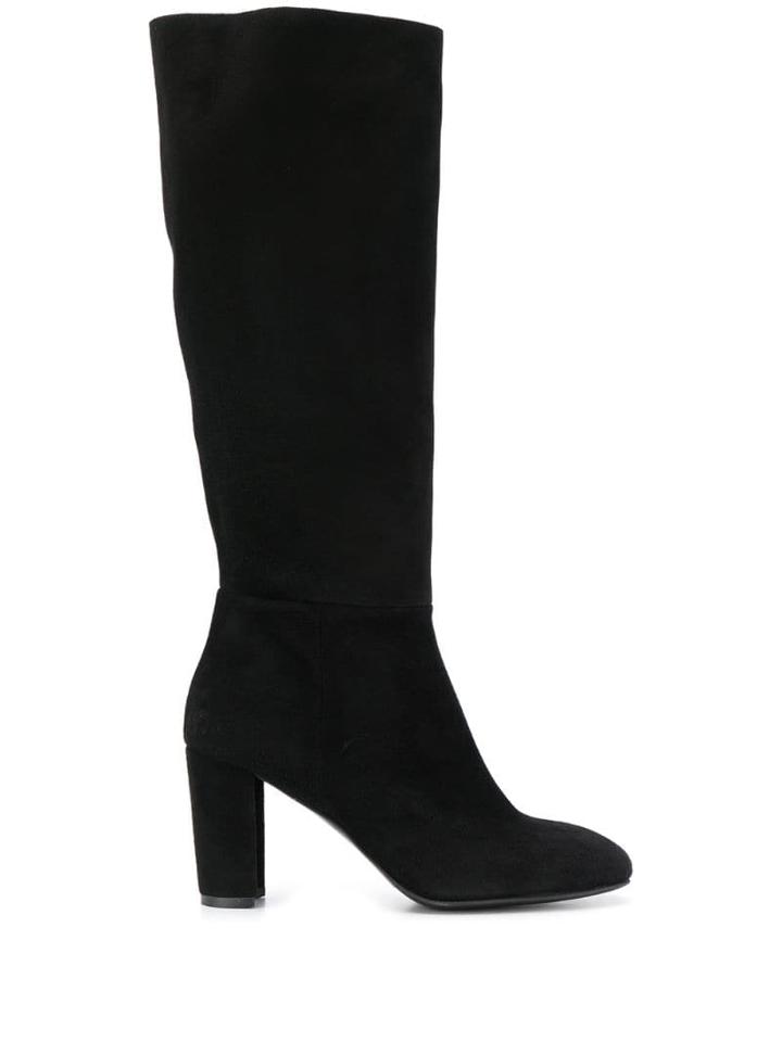 Albano Round Toe Boots - Black