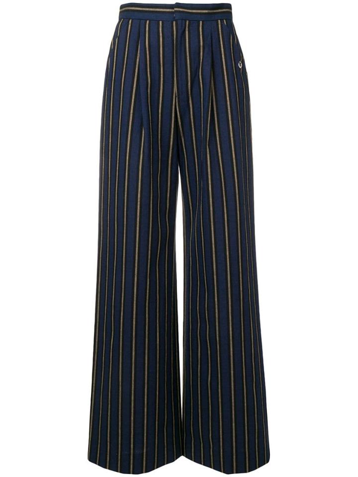 Études Transition Flare Trousers - Blue