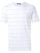 T By Alexander Wang Scribble Print T-shirt, Men's, Size: Small, White, Cotton