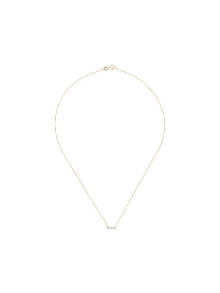 Dana Rebecca 14kt Gold Sylvie Rose Diamond Bar Necklace - Yellow Gold