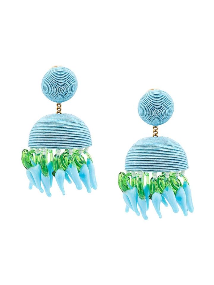 Rebecca De Ravenel Drop Chandelier Earrings - Blue