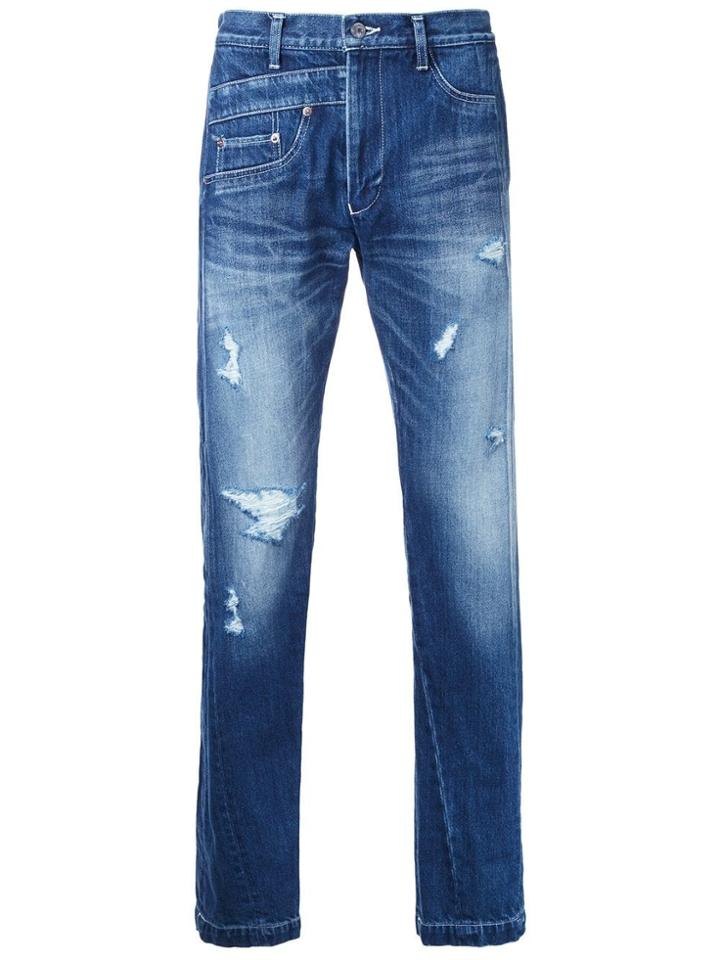 Maison Mihara Yasuhiro Straight Leg Jeans - Blue