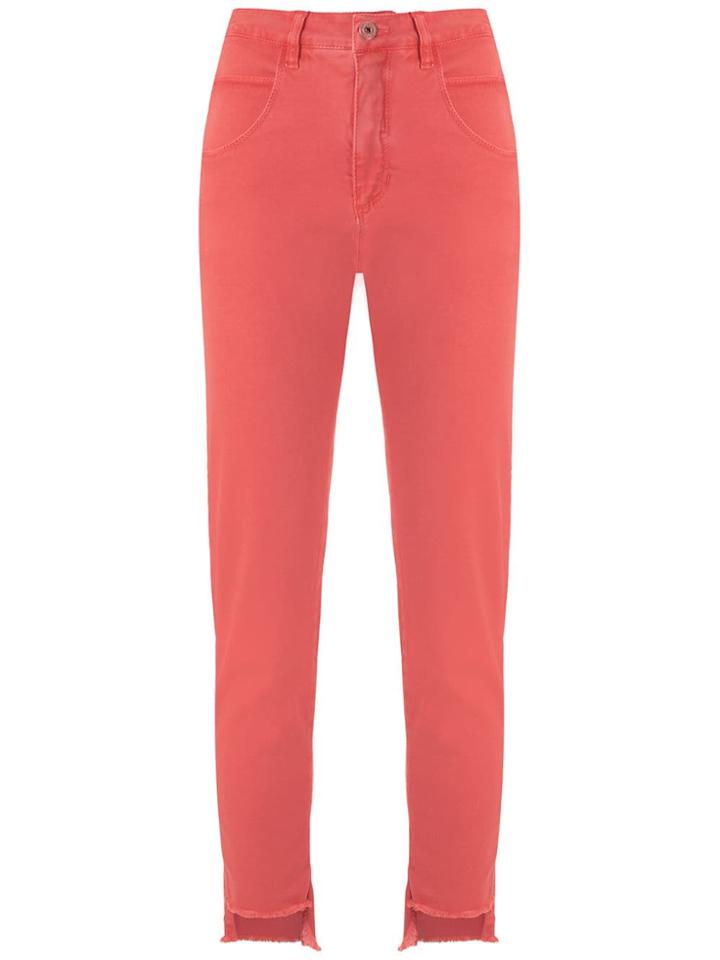Mara Mac Cropped Skinny Trousers - Pink