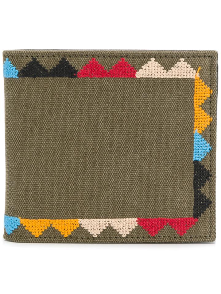 Valentino Valentino Garavani Bordado Wallet - Green