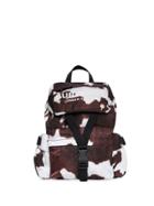 Burberry Cow Print Nylon Backpack - Brown