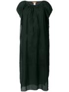 Kenzo Vintage Semi-sheer Draped Dress - Black