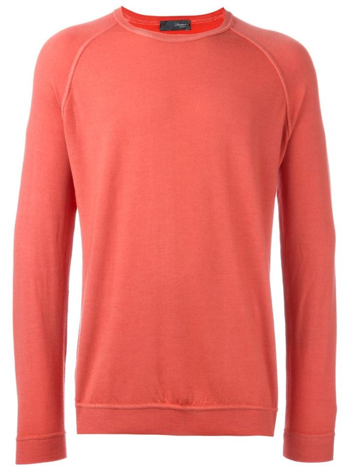 Drumohr Fine Knit Sweater - Yellow & Orange