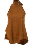 Marques Almeida Buckle Neck Halterneck Tank Top