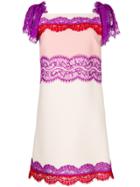 Emilio Pucci Lace Insert Straight Dress - Multicolour