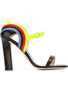 Paula Cademartori Chunky Heel Sandals, Women's, Size: 38.5, Black, Leather