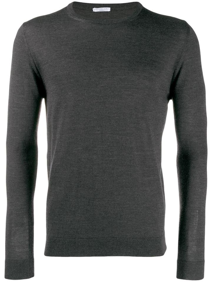 Cenere Gb Fine Knit Fitted Sweater - Grey