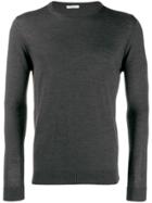 Cenere Gb Fine Knit Fitted Sweater - Grey