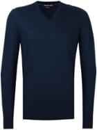 Michael Kors V-neck Jumper - Blue