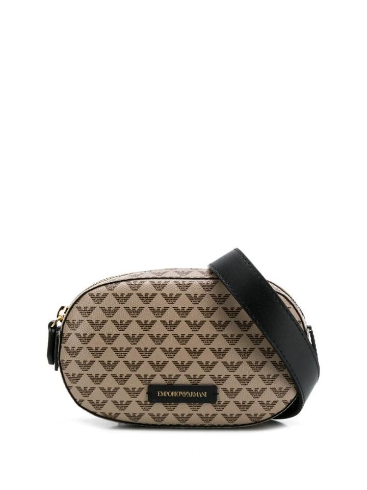 Emporio Armani Logo Print Belt Bag - Brown
