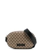 Emporio Armani Logo Print Belt Bag - Brown