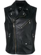 Versus Waistcoat Biker Jacket - Black