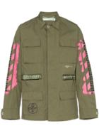Off-white Utility Pocket Shirt Jacket - Green