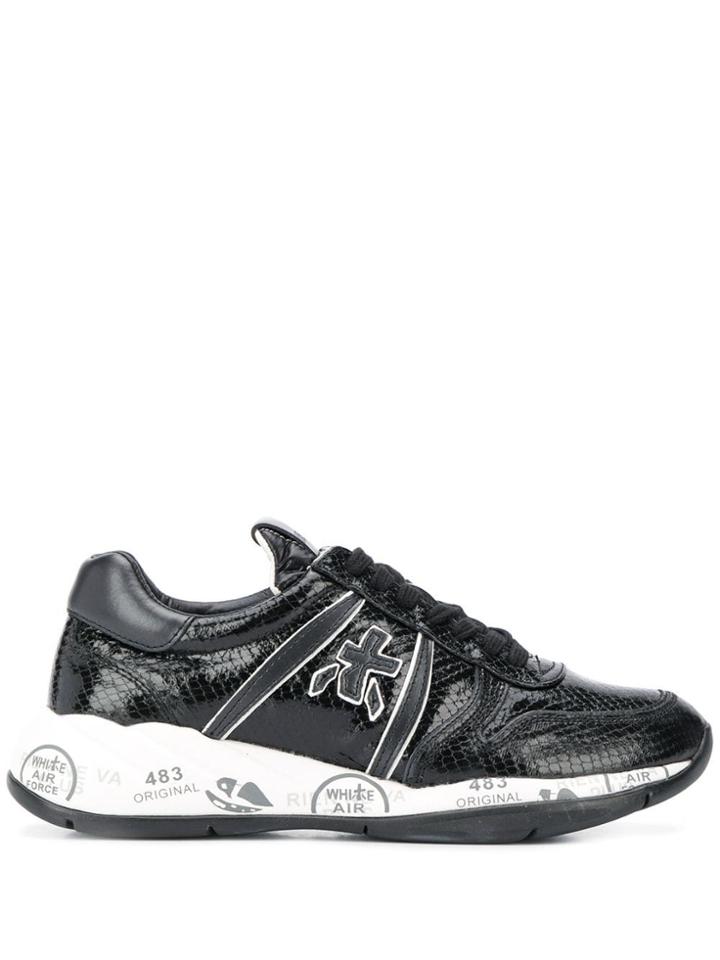 White Premiata Layla Sneakers - Black
