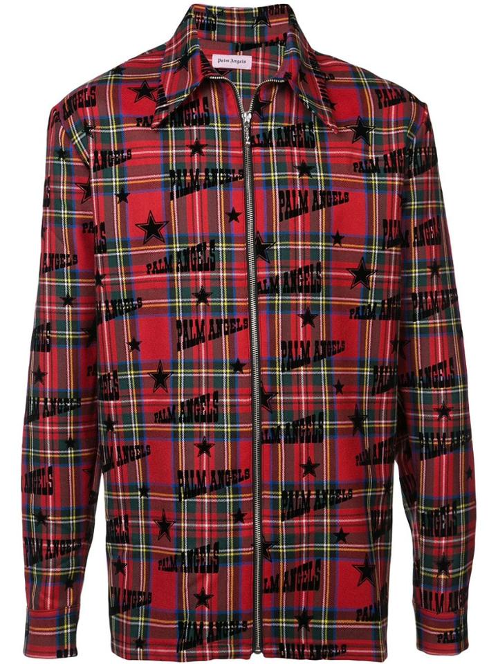 Palm Angels Zipped Shirt - Red