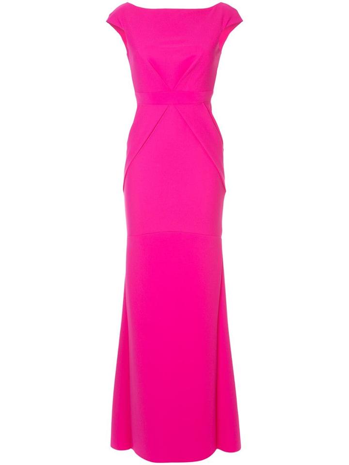 Greta Constantine Kigali Cap-sleeve Gown - Pink