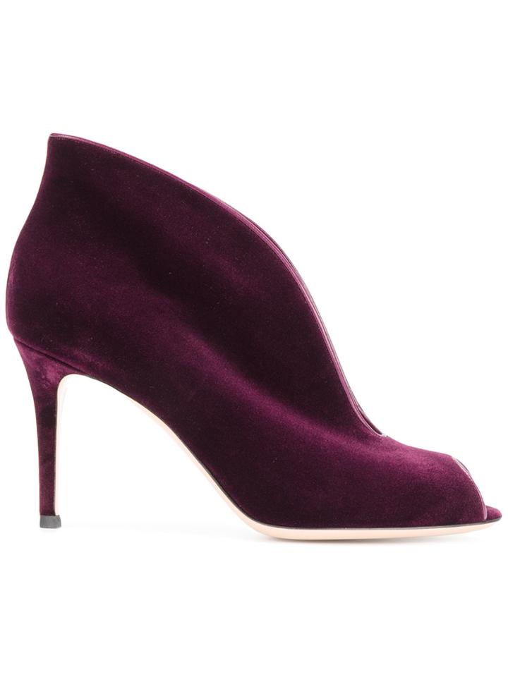 Gianvito Rossi Open-toe Stilettos - Pink & Purple