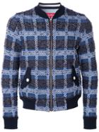 Coohem Madras Tweed Jacket, Size: 46, Blue, Cotton/linen/flax/nylon/cotton