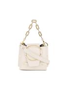 Yuzefi Mini Cream Leather Delila Bucket Bag - Nude & Neutrals