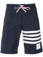 Thom Browne 4-bar Swim Tech Board Short - Blue
