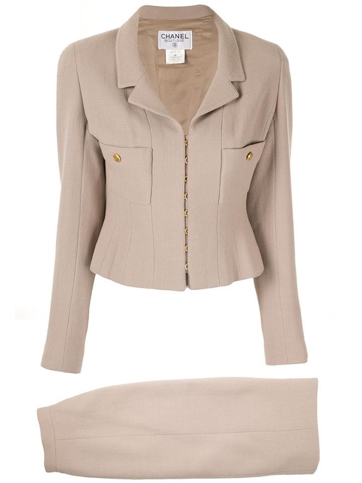 Chanel Pre-owned 1996s Two-piece Skirt Suit - Brown