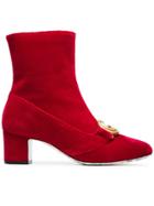 Gucci Gcci Victoire 55 Vlvt Bt Gg - Red